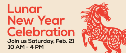 Markham Museum Lunar New Year Celebration on Saturday February 21 from 10am to 4pm to celebrate the year of the horse.