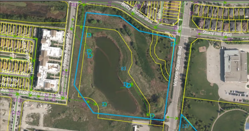 Location map for pond 83