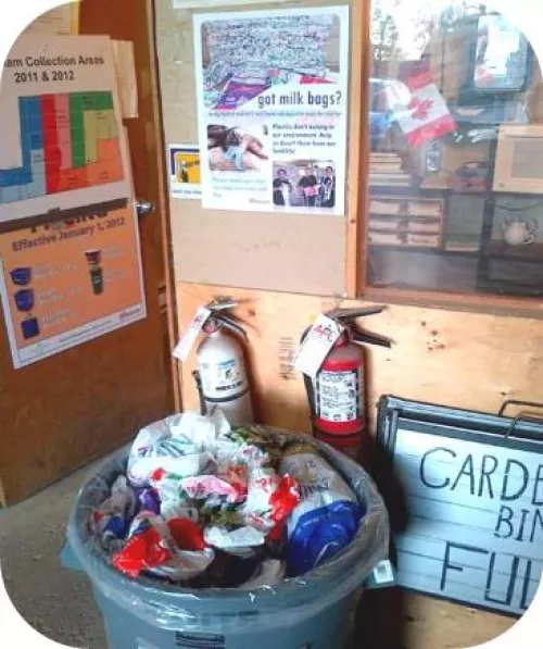 Recycling depots across Markham collect milk bags to support the program!