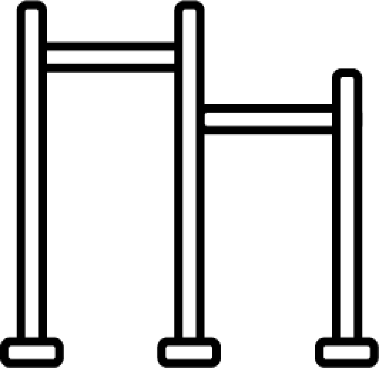 Pull up bar icon.