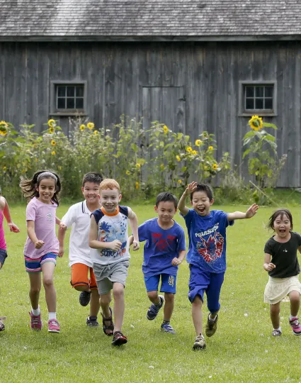 Children playing outdoors.