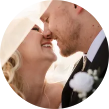 Couple smiling at each other