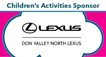 Tile that reads: Children's Activities Sponsor, Don Valley North Lexus
