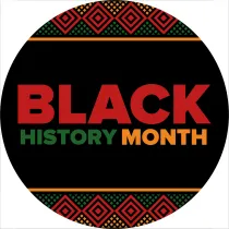 Text reads "Black history month"
