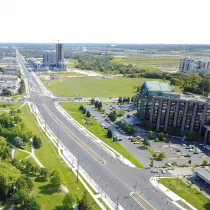 Arial photo of Highway 7.