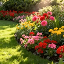 Garden of flowers.