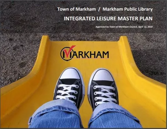 2010 Integrated Leisure Master Plan