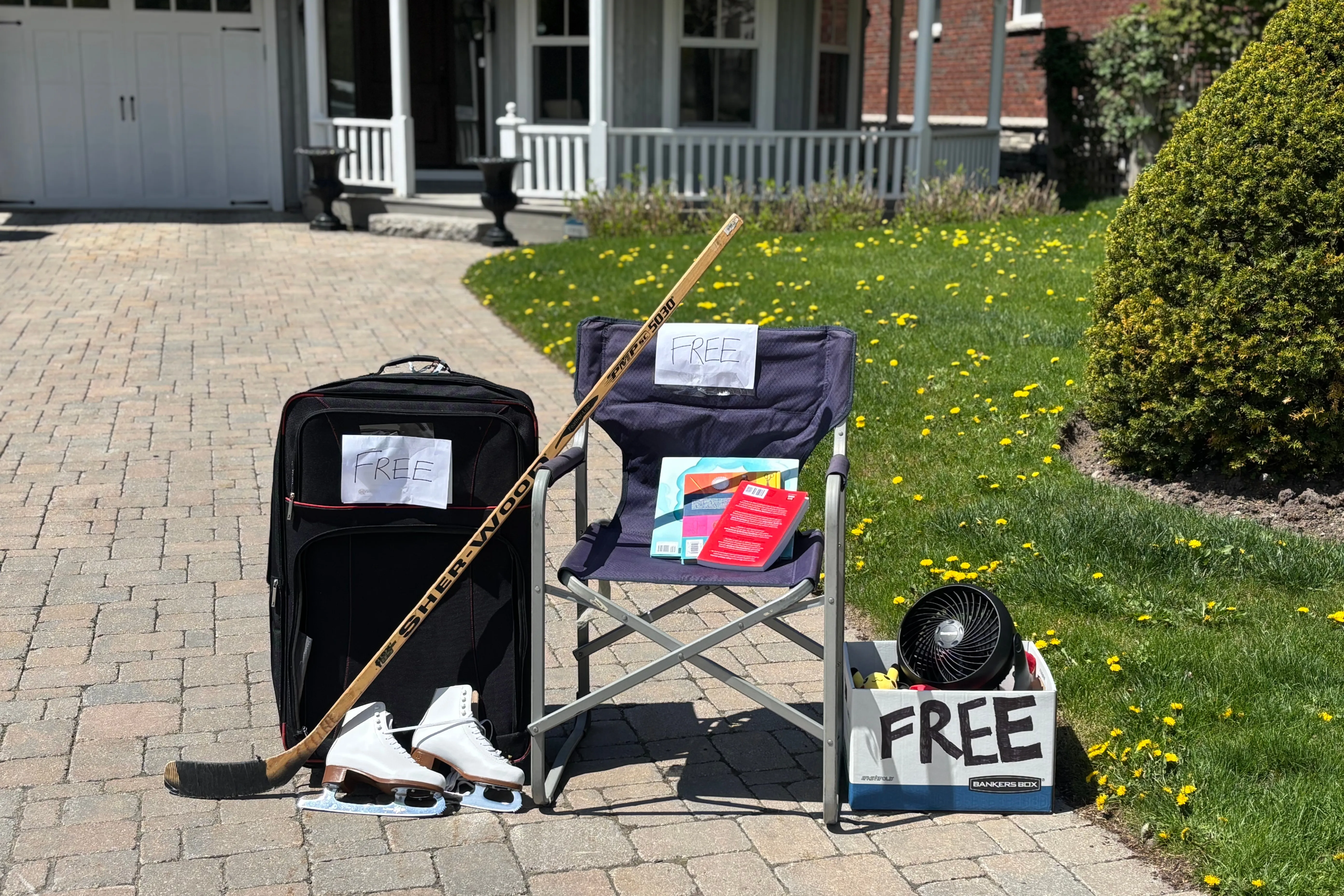 Curbside giveaway day