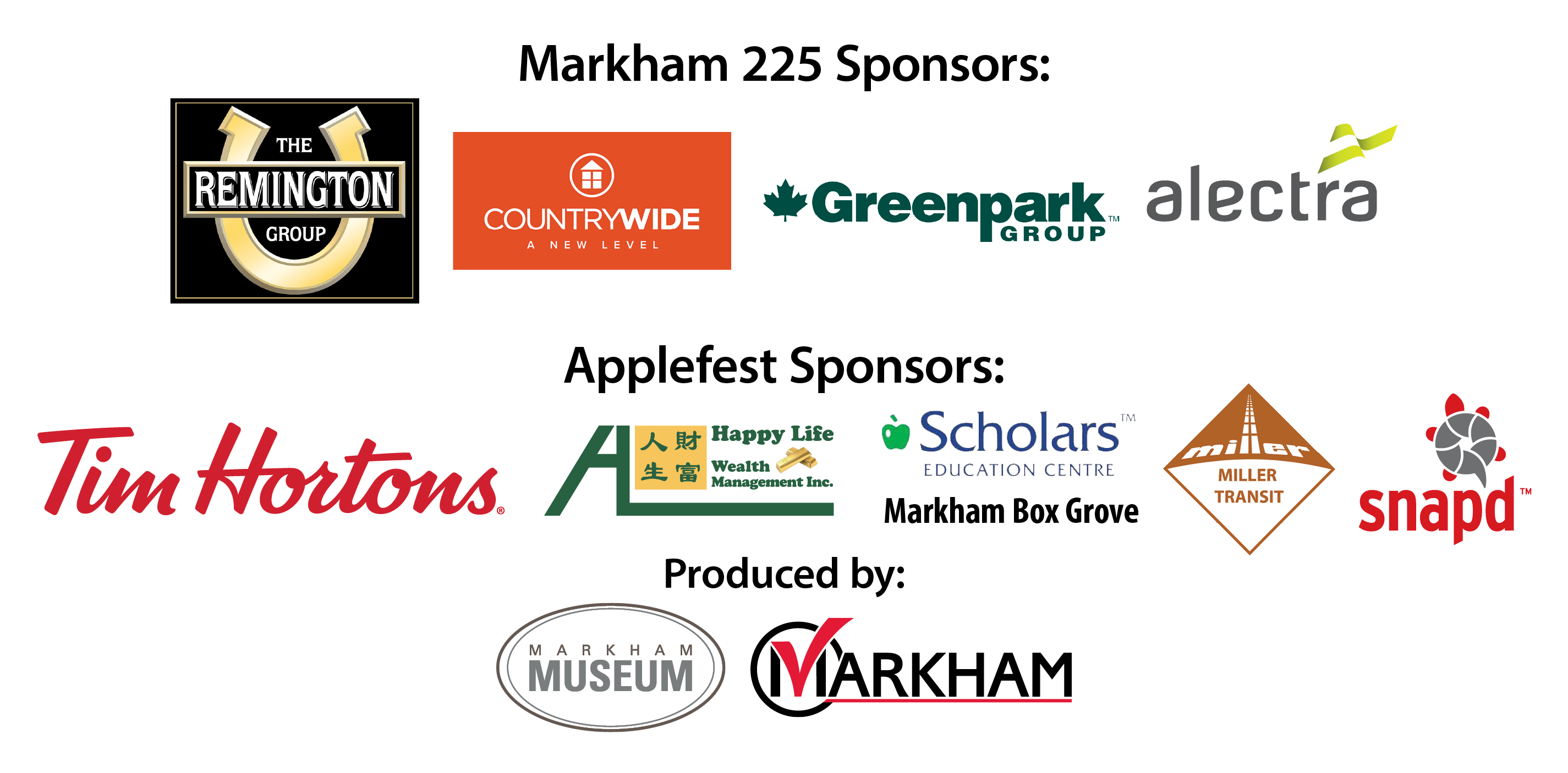 Applefest Sponsors